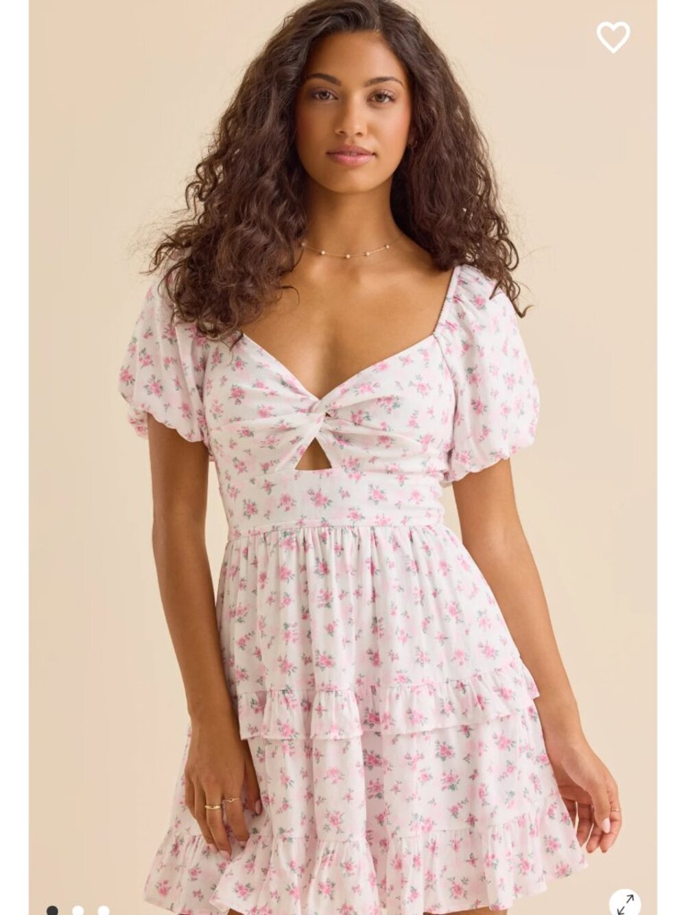 Altar'd State Chelley Floral Mini Dress NWT